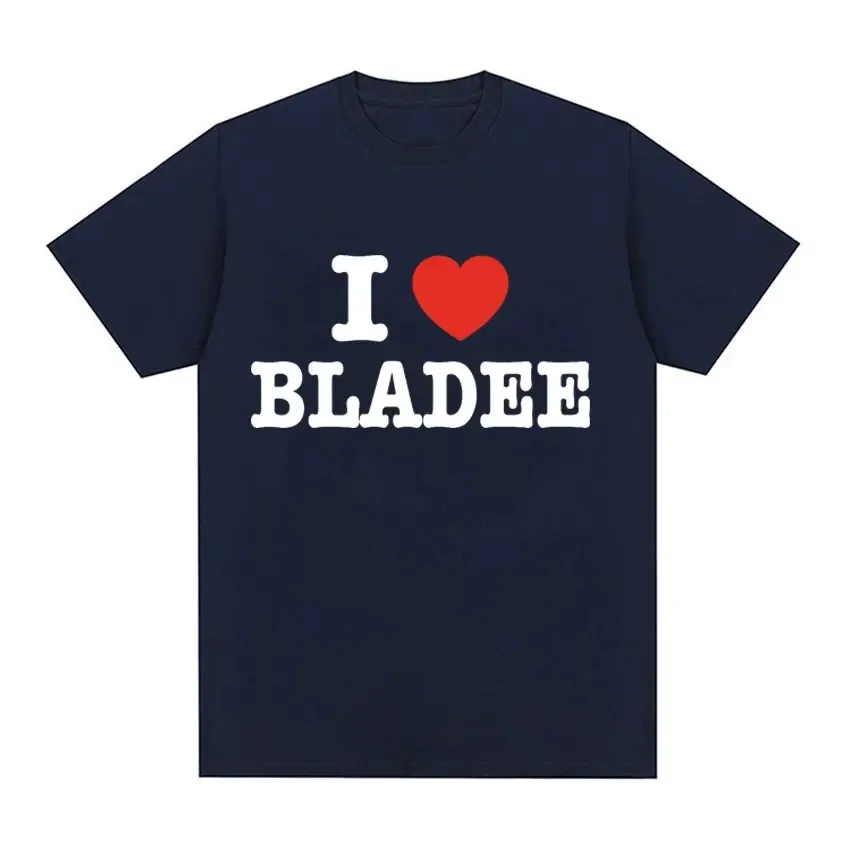 I Love Bladee Drain Gang Print T Shirts Summer Men Women Clothing Fashion T-Shirt Casual Cozy Cotton Short Sleeve T-shirts Tops