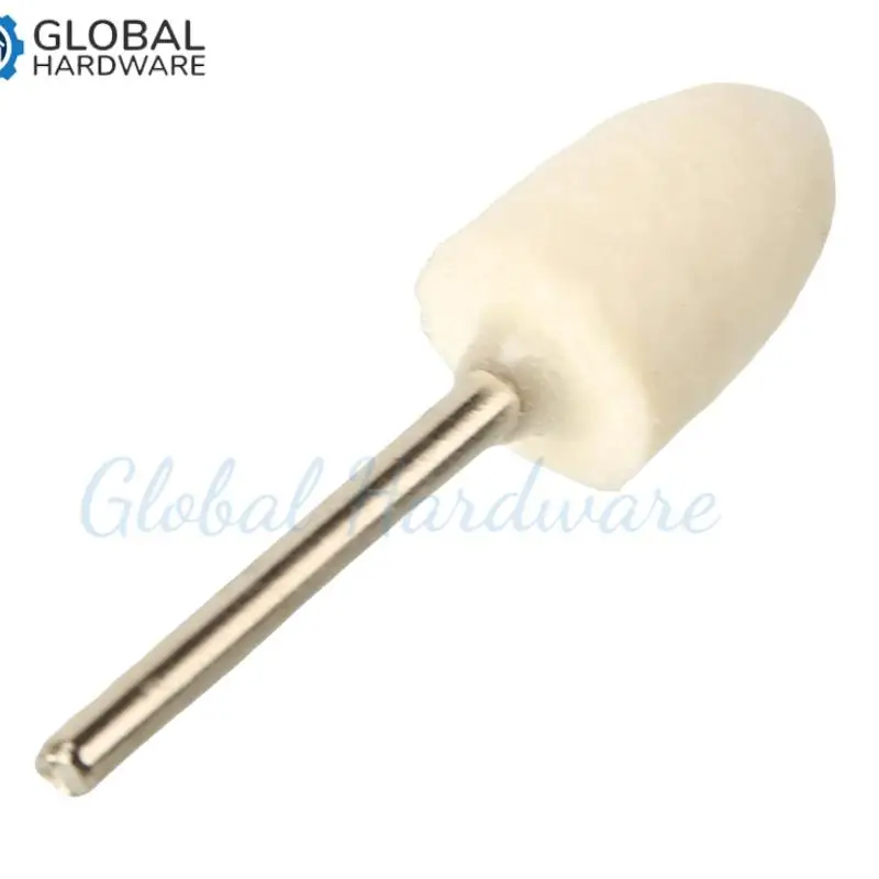 Wool Felt Mounted Polishing Buffing Wheel OD 12mm grinding head For Dremel Drill Rotary Tool 3mm Shank