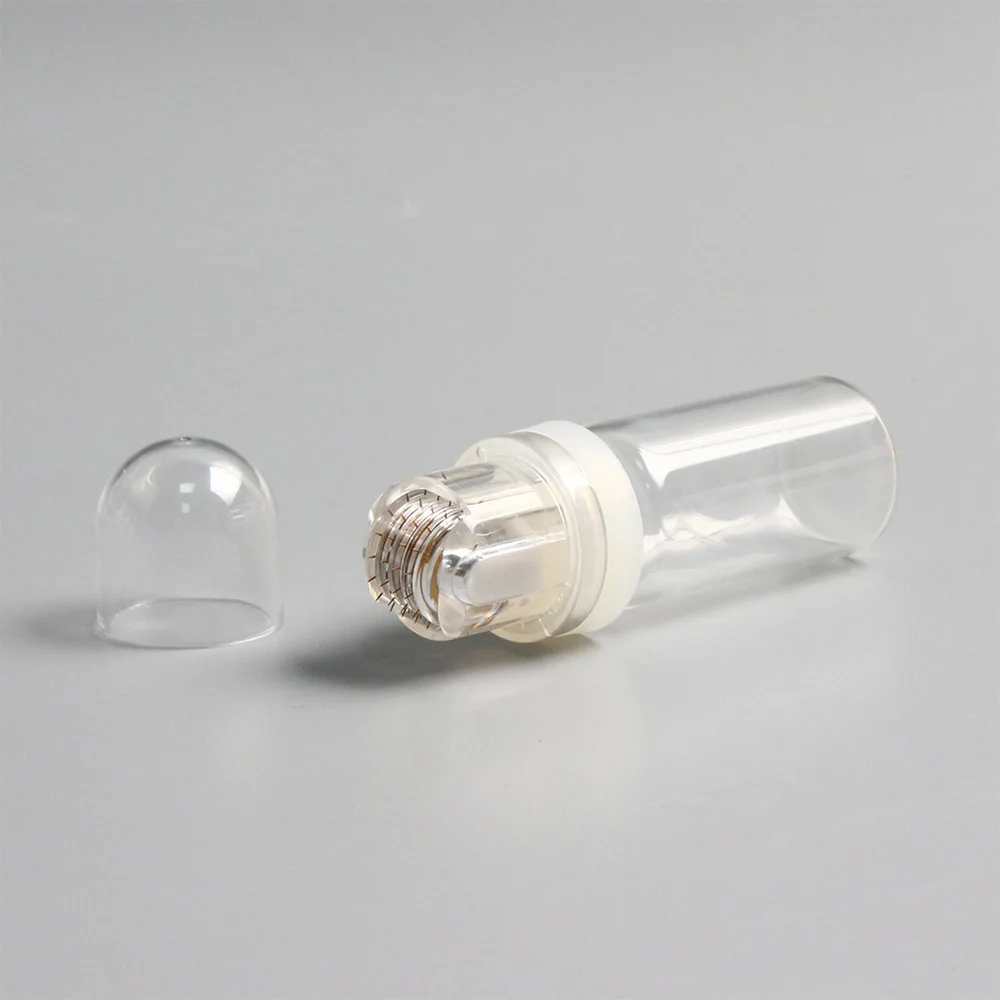 Rolo hydra de microagulha, 1/20 peças, 0.25mm, 64 pinos/20 pinos, aplicador de soro de microinfusão para cuidados com a pele, rolo derma de crescimento capilar