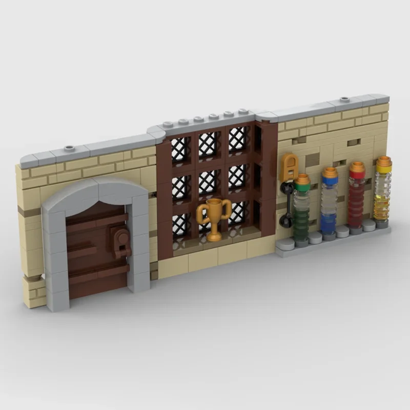 649pcs MOC Hp Great Hall Teacher S Table Harry Model Building Christmas Gifts Blocks Construction Toys DIY Creative Idea