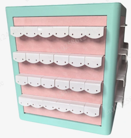Internet celebrity jewelry rack live broadcast manual electric automatic rotating earrings ear hanging display rack acrylic