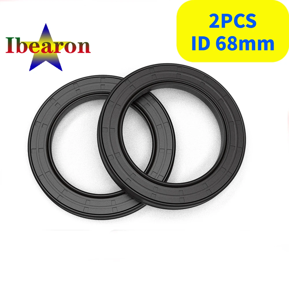 

2PCS TC ID 68mm Framework Oil Seal NBR(Nitrile Rubber Buna) Sealing Gasket High Quality Standard Parts