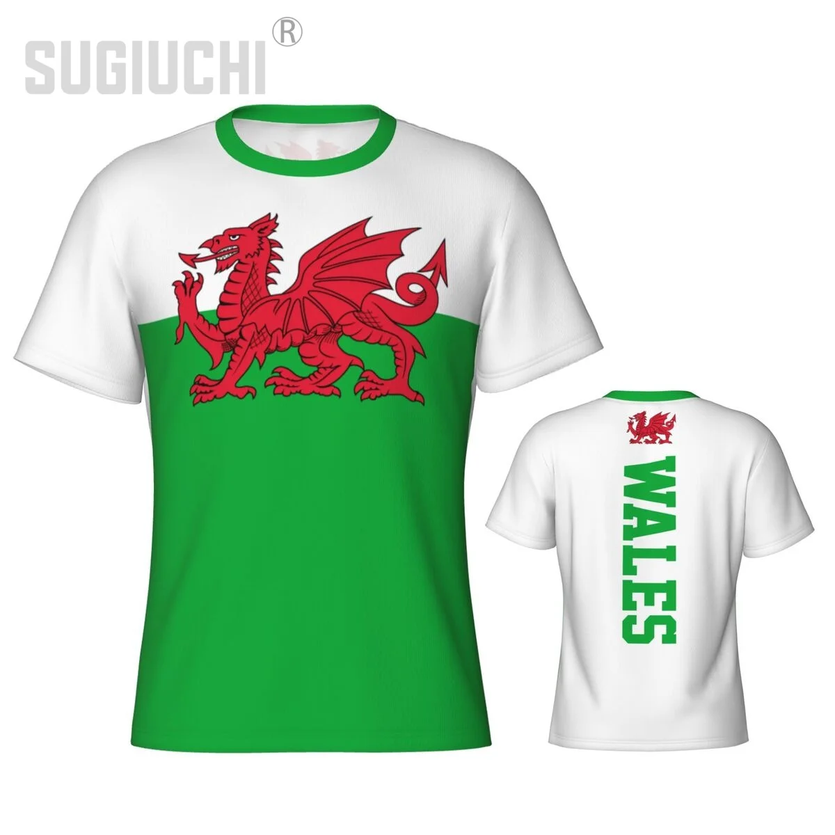 Tight Sports T-shirt Wales Cymru Flag Emblem 3D For Men Women Tees jersey Clothes Soccer Football Fans Gift Patriotic T shirt