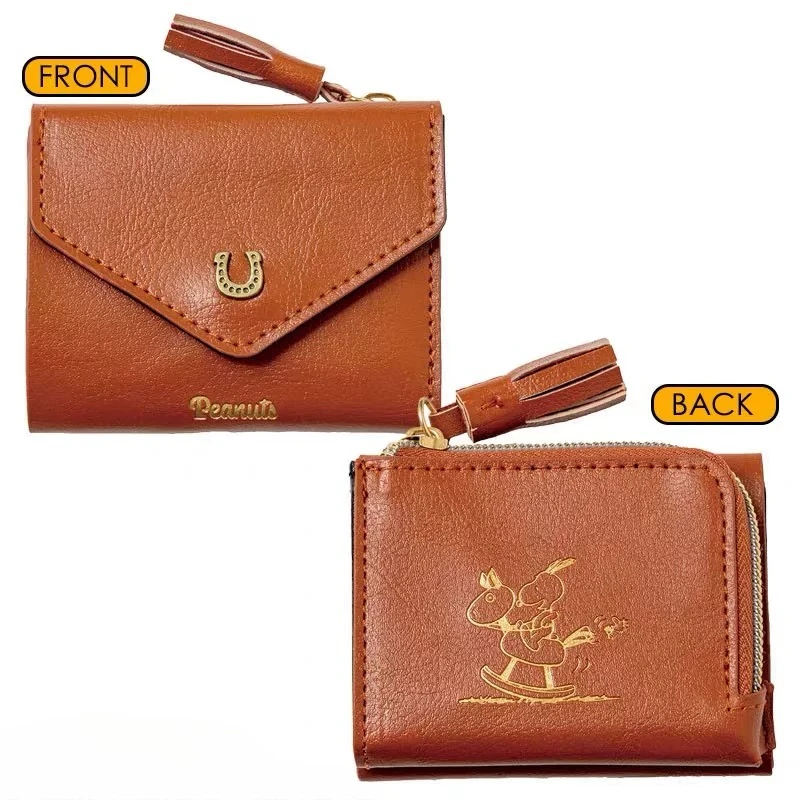 PEANUTS Snoopy Year of the Horse Coin Purse Cute Cartoon Limited Zodiac Mini Wallet Keychain Pouch Bag Charm Gift for Fans