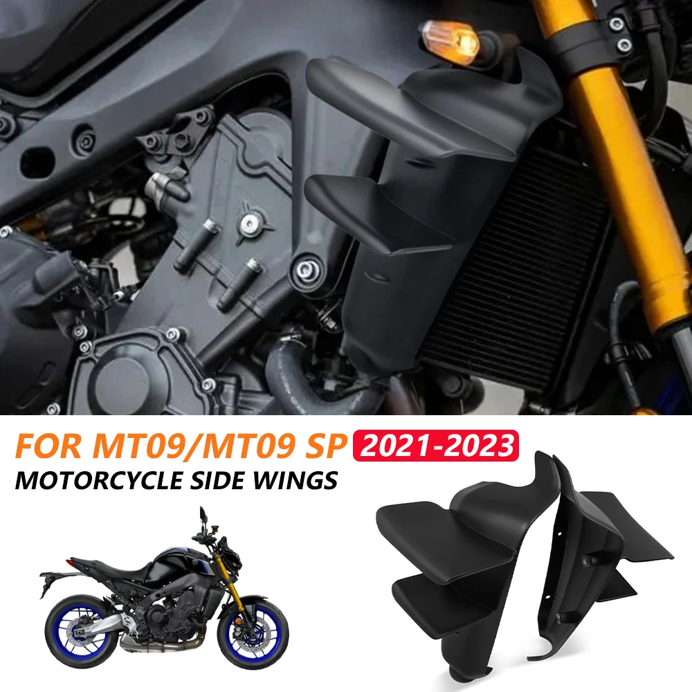 

Аэродинамические винглеты для мотоциклов Yamaha MT-09 MT09 mt 09 SP 2021 2022 2023, боковые винглеты, ветровые крылья, аэродинамические плавники