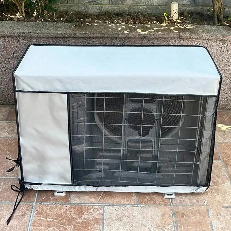 Multi-sizes Oxford Cloth AC Cover Breathable Easy To Install Durable Dirt-Proof Outdoor Use Rollup AC Cover Weather Protection
