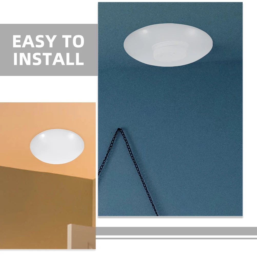 

Ceiling Light Cover Round Plastic Lampshade Clip On Shade for Bedroom Kitchen Bathroom Home Office Lighting Fixtures Replacement