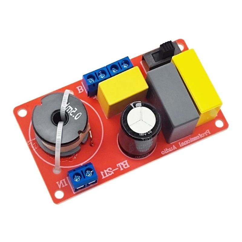 【VALUE MONEY】Diviseur de fréquence 100W 4-8Ω, filtre de crossover audio 2 voies, Hi-Fi réglable pour haut-parleur d'étagère (fré