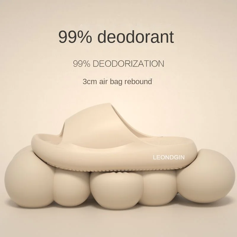 Xiaomi รองเท้าแตะคู่พื้นหนาสำหรับใส่ในบ้านกลางแจ้งกันลื่นกันกลิ่นสำหรับผู้ชายและผู้หญิง