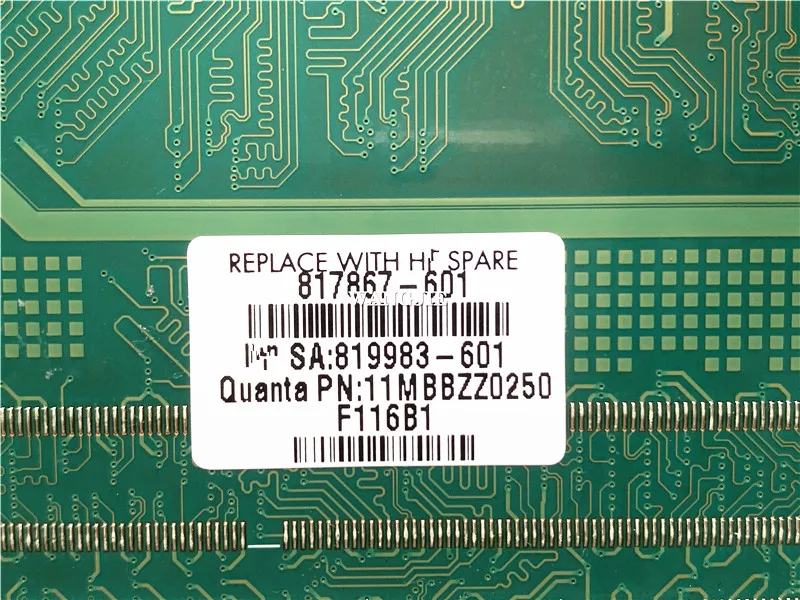 Imagem -03 - Placa-mãe para hp 15-ab Usado N3700 817867001 817867501 817867601 Dax13amb6e0 100 Testado ok