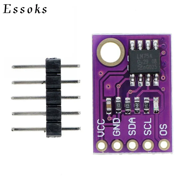 LM75 LM75A temperature sensor high speed I2C interface high precision development board module