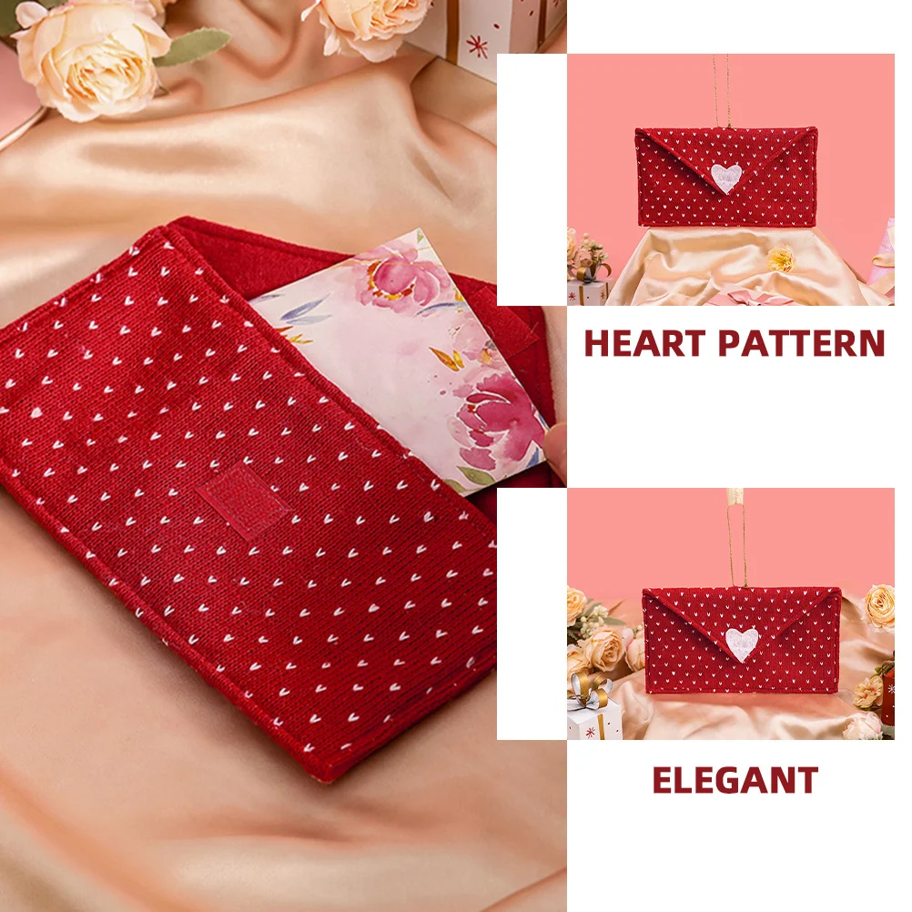 

Love Envelope Decoration Romantic Heart Pattern Pendant for Wedding Party Valentine's Day Home Decor Hanging Ornament