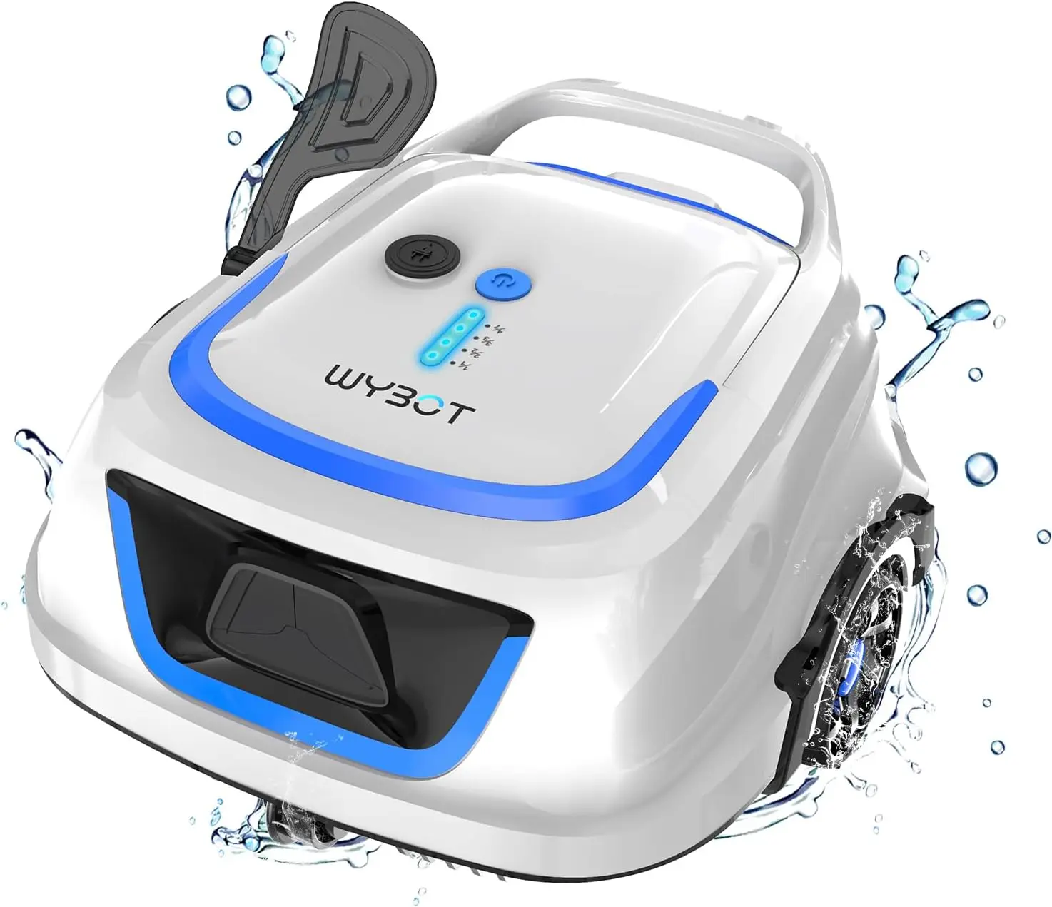 A1 Cordless Robotic Pool Cleaner, Automatic Pool Vacuum with 120 Mins, Double Filters, LED Indicator, Fast Charging, Ideal for A