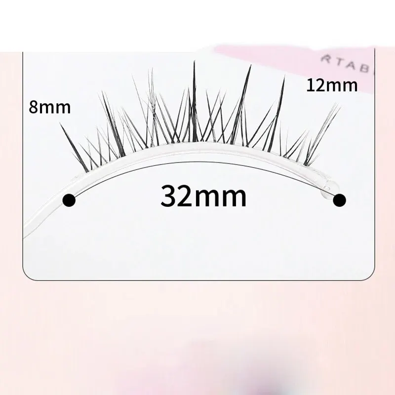 رموش صناعية يابانية ، مكياج بنمط طبيعي ، وصلات رموش رفيعة ، رموش تنكرية ، رموش اصطناعية مانغا ، 5 أزواج #5