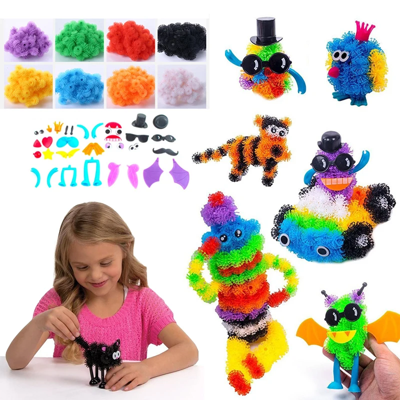 Sticky Thorn Ball Building Blocks Connect Toys For Kids Toddlers 3D Model Construction Assembling Educational Interlocking Toys