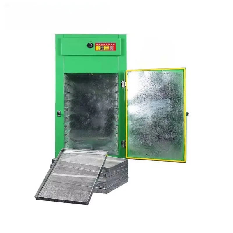 เครื่องอบแห้งผลไม้แบบกึ่งอัตโนมัติสำหรับองุ่น แอปริคอต พลัม ลูกแพร์ ใบไม้ ชา ผัก และอาหาร แบบหมุนได้