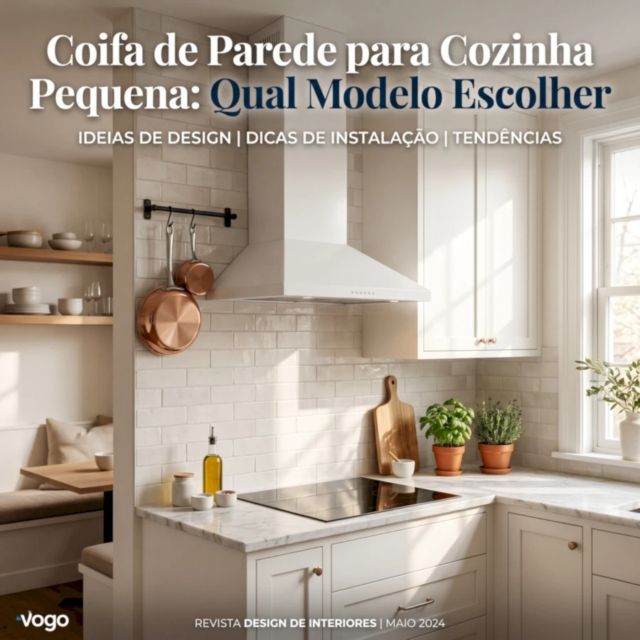 Coifa de parede para cozinha pequena: qual modelo escolher