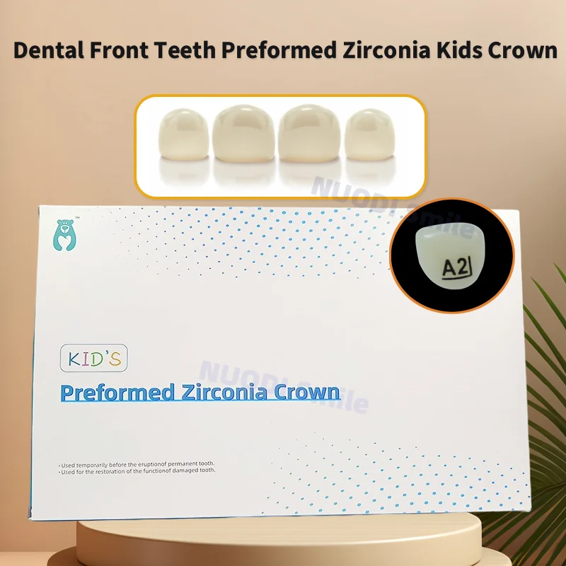 

24PCS Dental Kids Zirconia Crowns for Front Teeth Preformed Temporary Anterior Crowns Aesthetic Children Pediatric Teeth Crowns