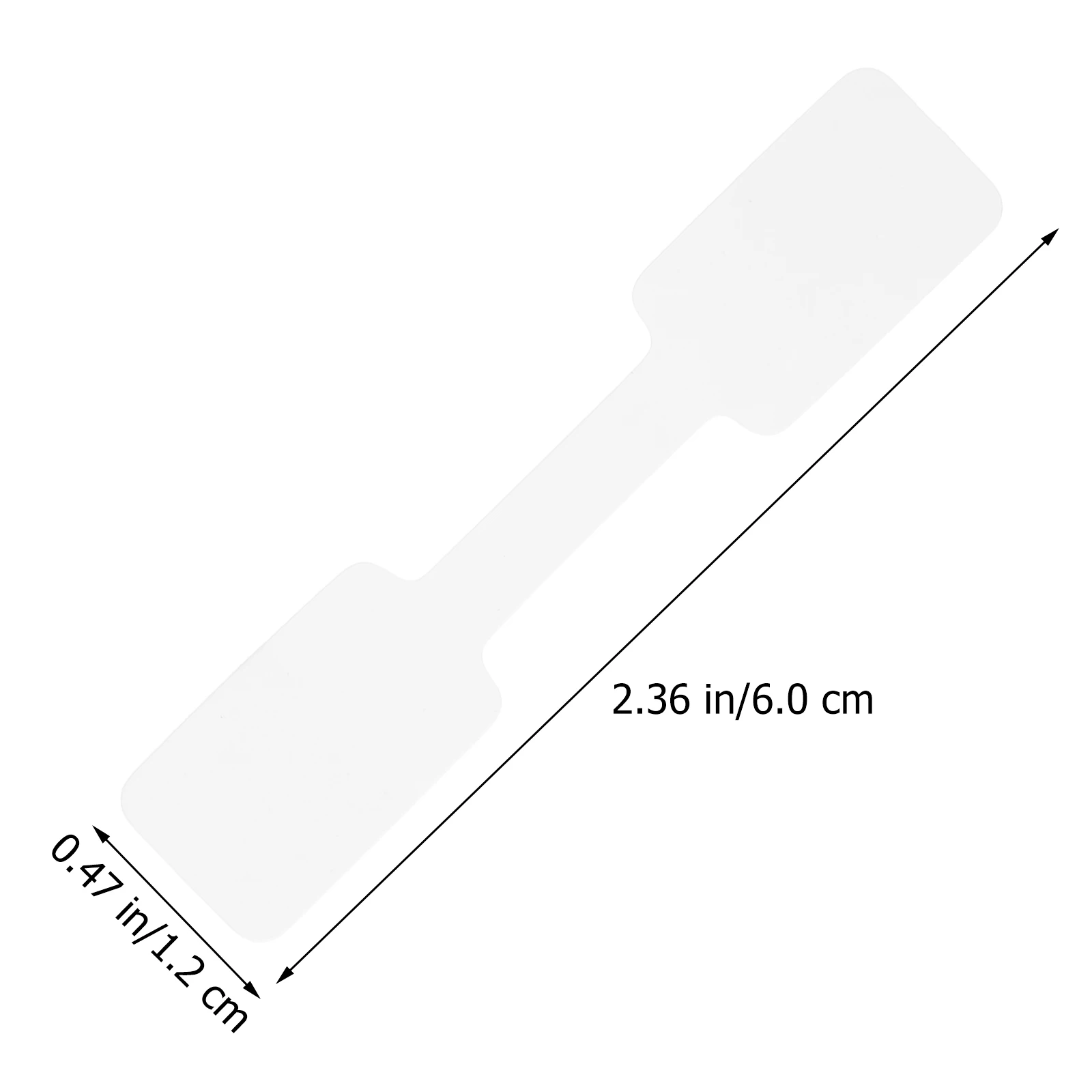 100 ชิ้นเครื่องประดับเครื่องประดับแท็กราคาสติกเกอร์แท็กราคาเปล่าอุปกรณ์เสริมขนาดเล็กสีขาวกระดาษกาวโฟลเดอร์ลายมือ
