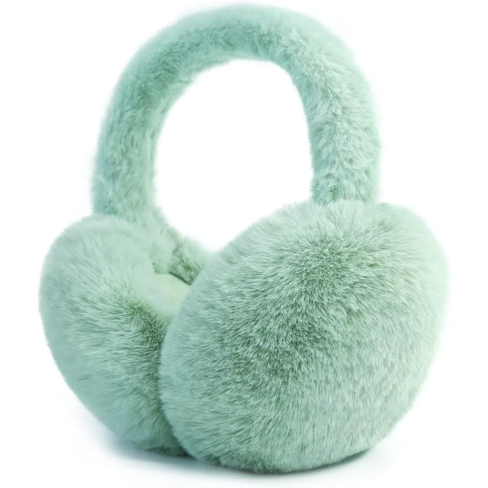 

Foldable Ear Muffs for Women Cold Weather Fluffy Earmuffs Winter Warm Headband Cute Slouchy Ear Warmers