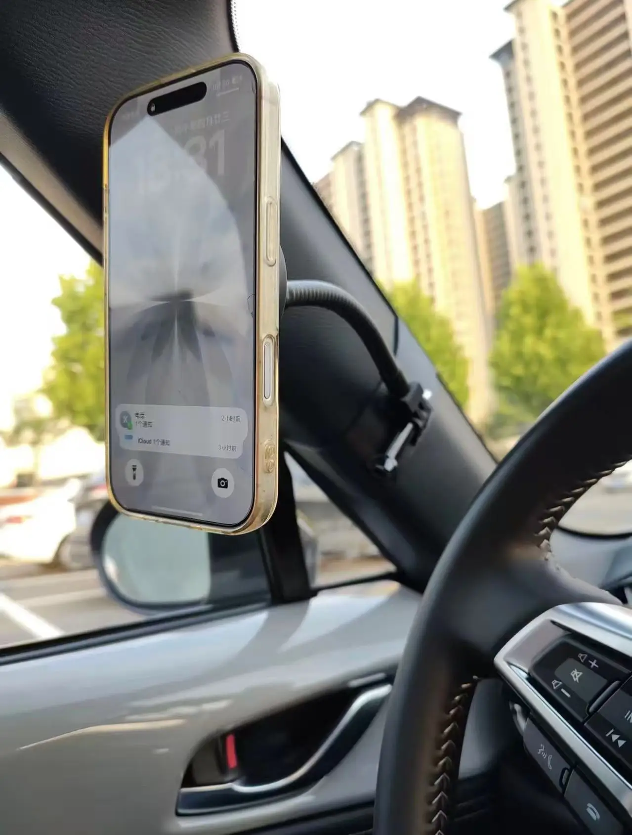 For Mazda MX-5 Miata ND A-Pillar Phone Mount Holder No Drilling Car Navigation Stand  Car Accessories