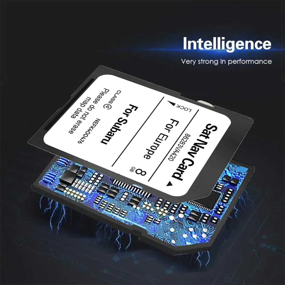 New Maps Version for Subaru BRZ Forester Impreza Car 2023 Navigation SD Card Europe RUSSIA GPS System Compatible Maps 86283VA420