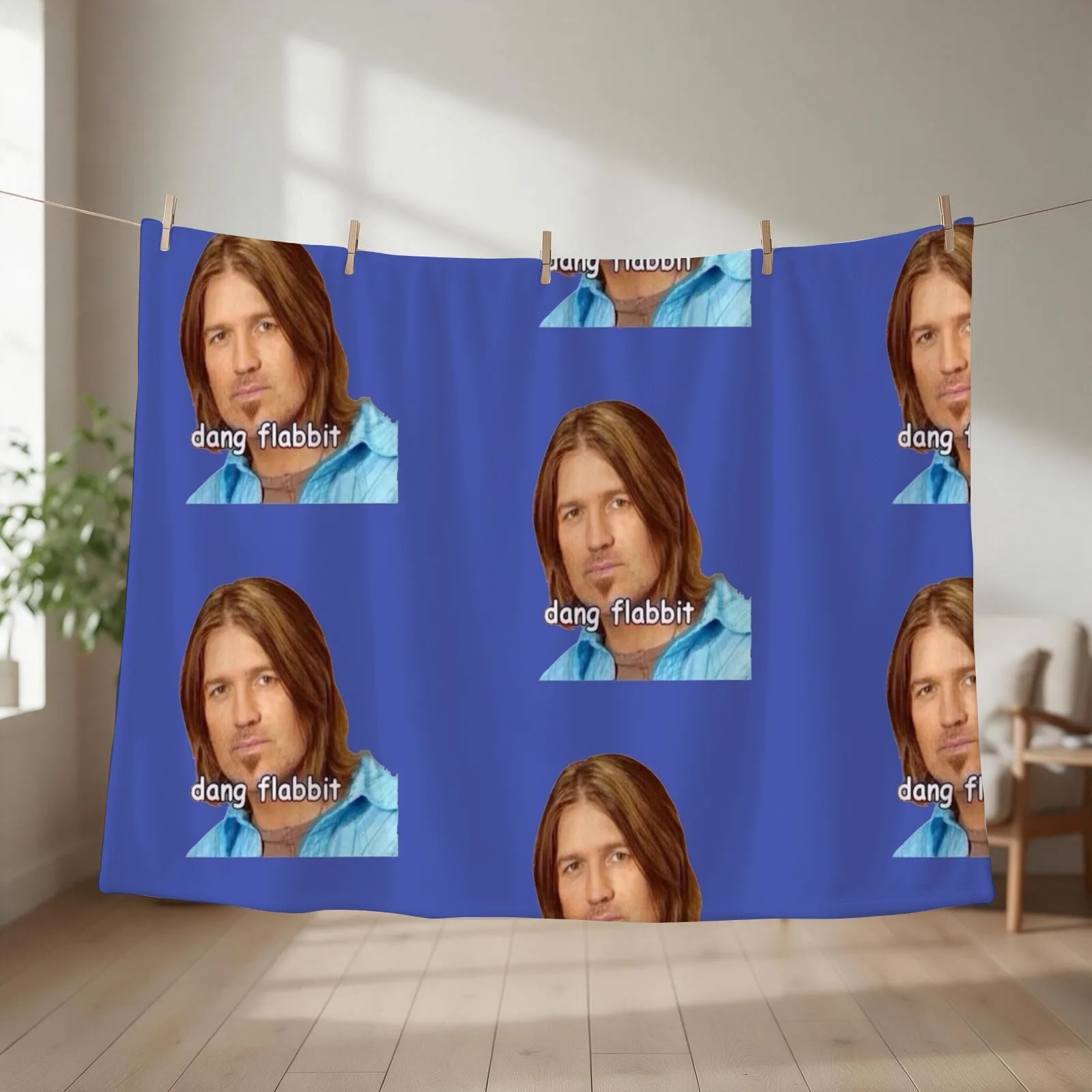 dang flabbit billy ray cyrus Throw Blanket couch cozy soft plush fuzzy picnic outdoor blanket