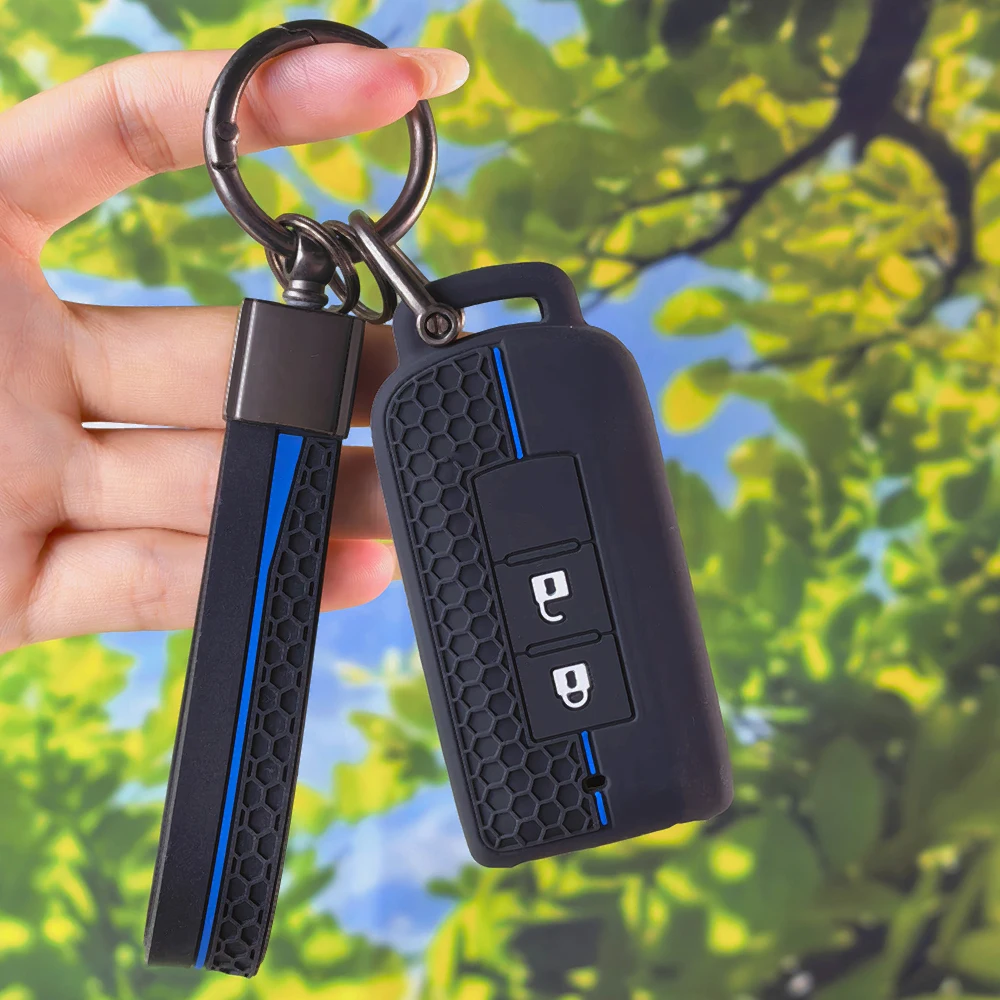 Vehicle Key Shell With Keychain for Mitsubishi Outlander Xpander Triton ASX LANCER Pajero Sport 3 Eclipse Cross L200 Fob Case