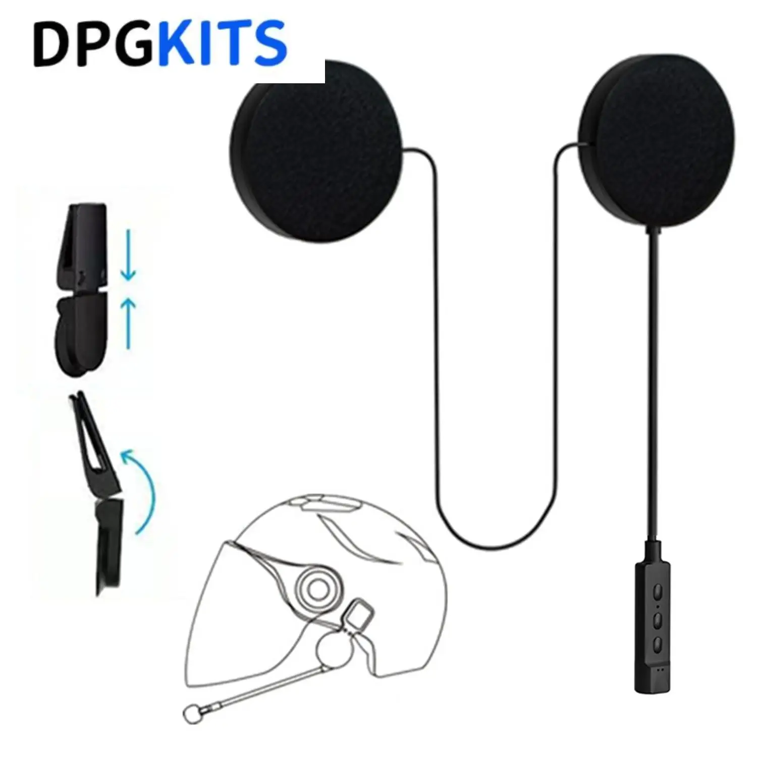 

1 комплект Bluetooth-наушников для шлема для автомобиля, мотоцикла, квадроцикла