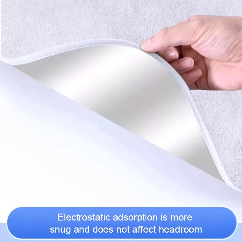Car Suede Fabric Electrostatic Adsorption Sunroof Sunshade For Volvo Polestar 4 2023-2025Heat Insulation Interior Auto Accessory