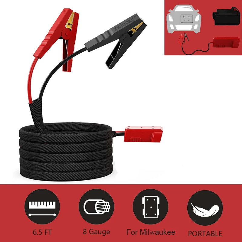 

For Milwaukee 18V Battery Car Emergency Start Power High Quality Automotive Battery Charging Treasure Automotive Jump Starter