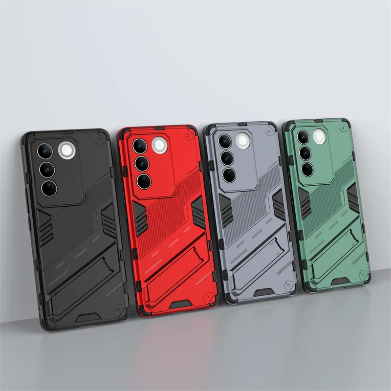 Case For Vivo V27 Cases Vivo V23 V25E V27E V25 V27 Pro 5G Cover Funda PUNK Style Shockproof Hard PC Silicone Phone Back Cover