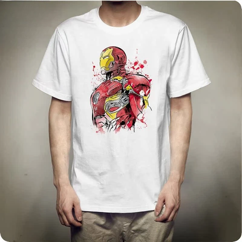 

Retro trend fashion personality casual loose and versatile men's pure cotton breathable and comfortable T-shirt