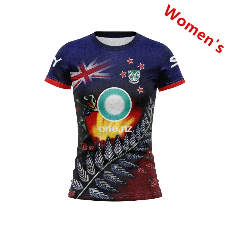 

2024 NEW ZEALAND WARRIORS WOMENS ANZAC RUGBY WOMENS JERSEY size S--3XL ( Print name and number )