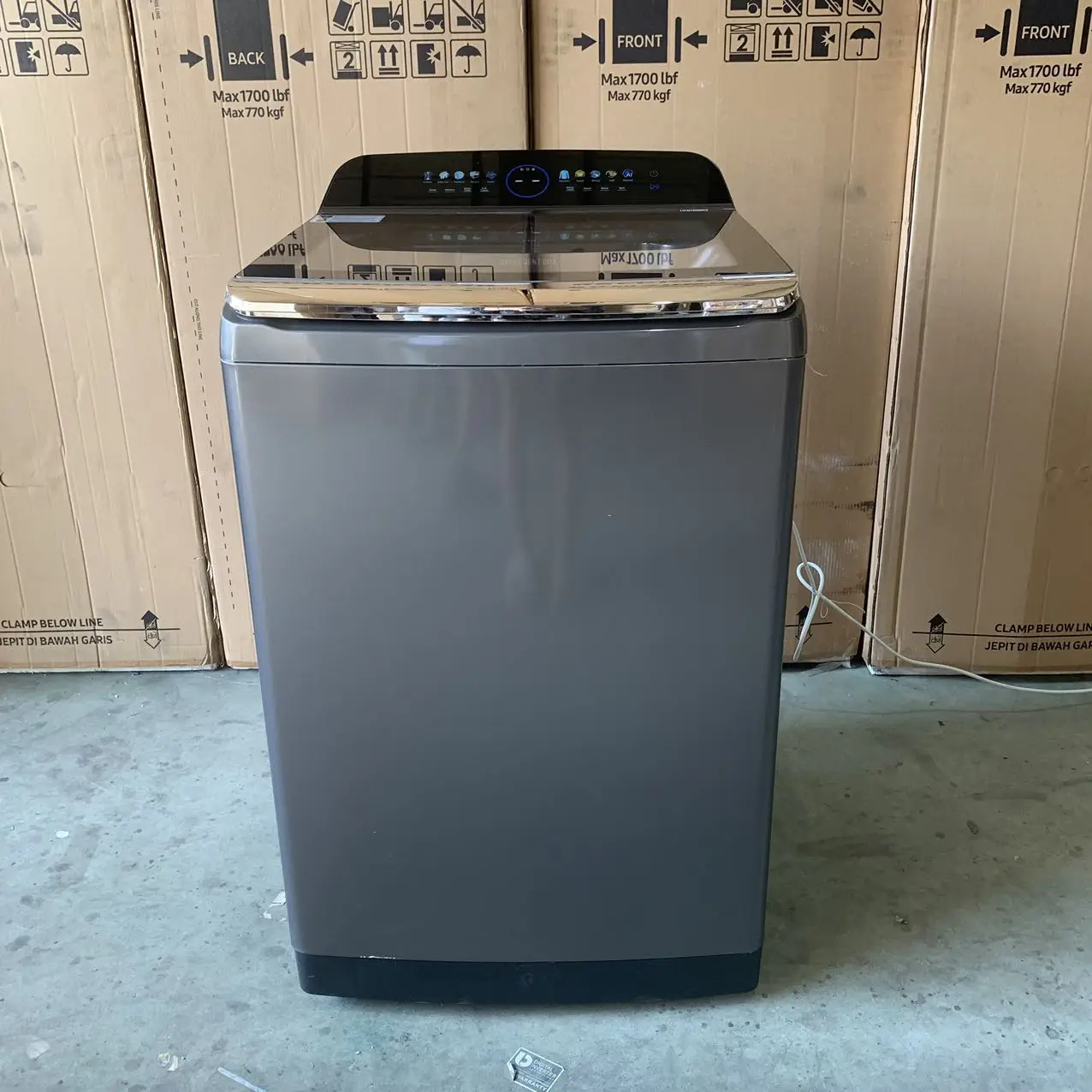 STLFTop Loading Washing Machine Large Capacity 25/38KG Stainless Steel Body and Tub With Digital LED Touch Screen Support Hot Wa