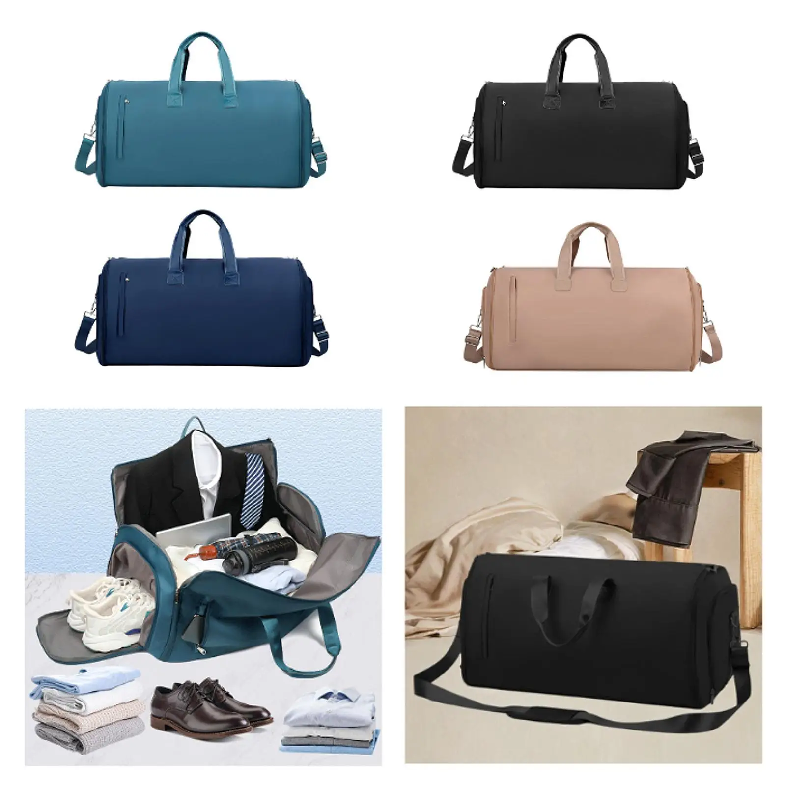 

Luggage Bag Multipurpose Shoulder Bag with Shoulder Strap Overnight Bag Business Travel Bag for Backpacking Trip for Men Camping