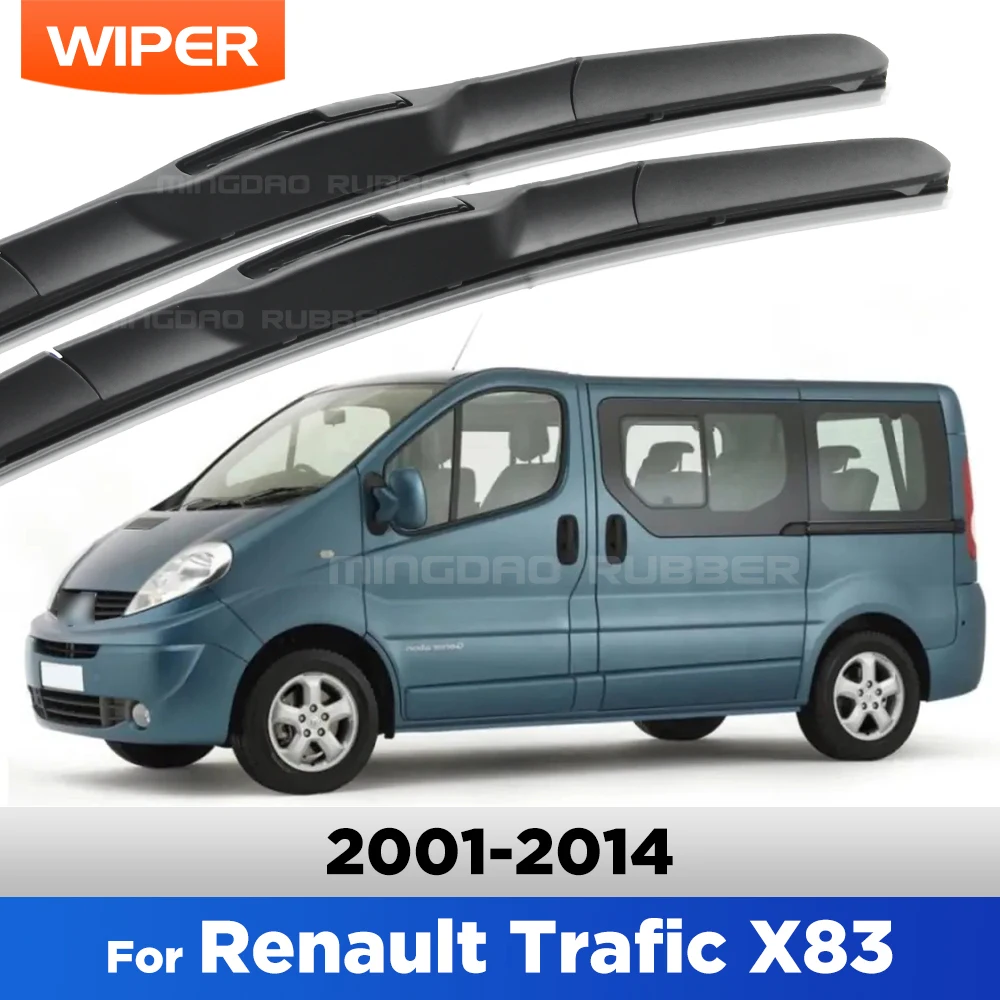 CREATROAD limpiaparabrisas delantero para Renault Trafic X83 2001-2014 2008 2009 2010 2011 2012 cepillo de ventana de parabrisas 24 "21"