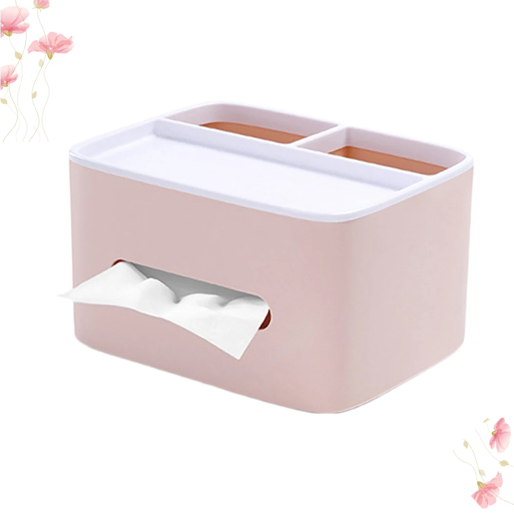 

Double Layer Tissue Box Modern Desktop Organizer Detachable Dustproof Bright Colors ABS PP Material Waterproof
