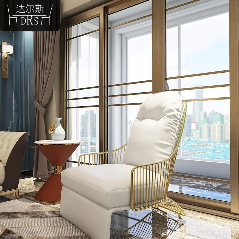 

Cy56 Light luxury indoor meeting guest separate sofa chair Nordic style chair single person, living room creative leisure chair