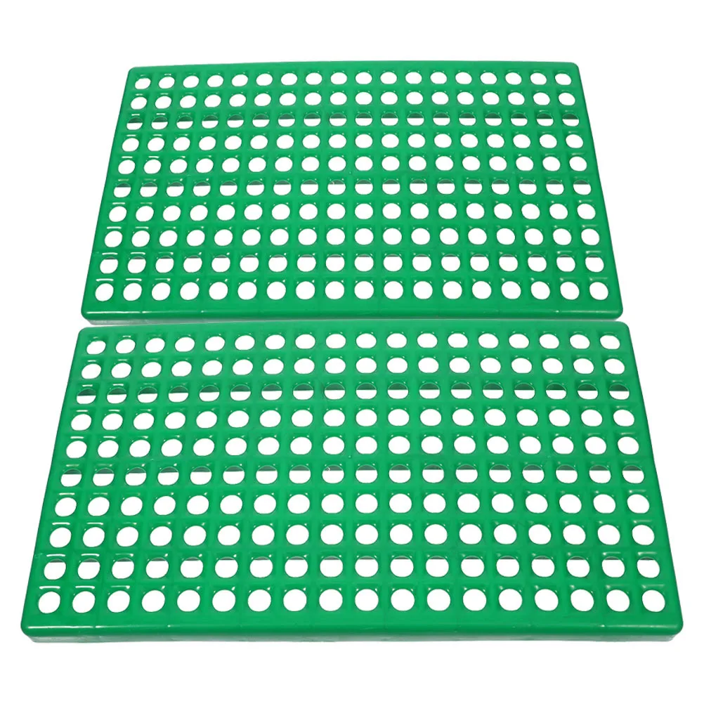 

2Pcs Rabbit Cage Bottom Mats Durable Plastic Feet Pads Floor Mat for Small Animal Pet Cage Bedding Hamster Bunny Rat