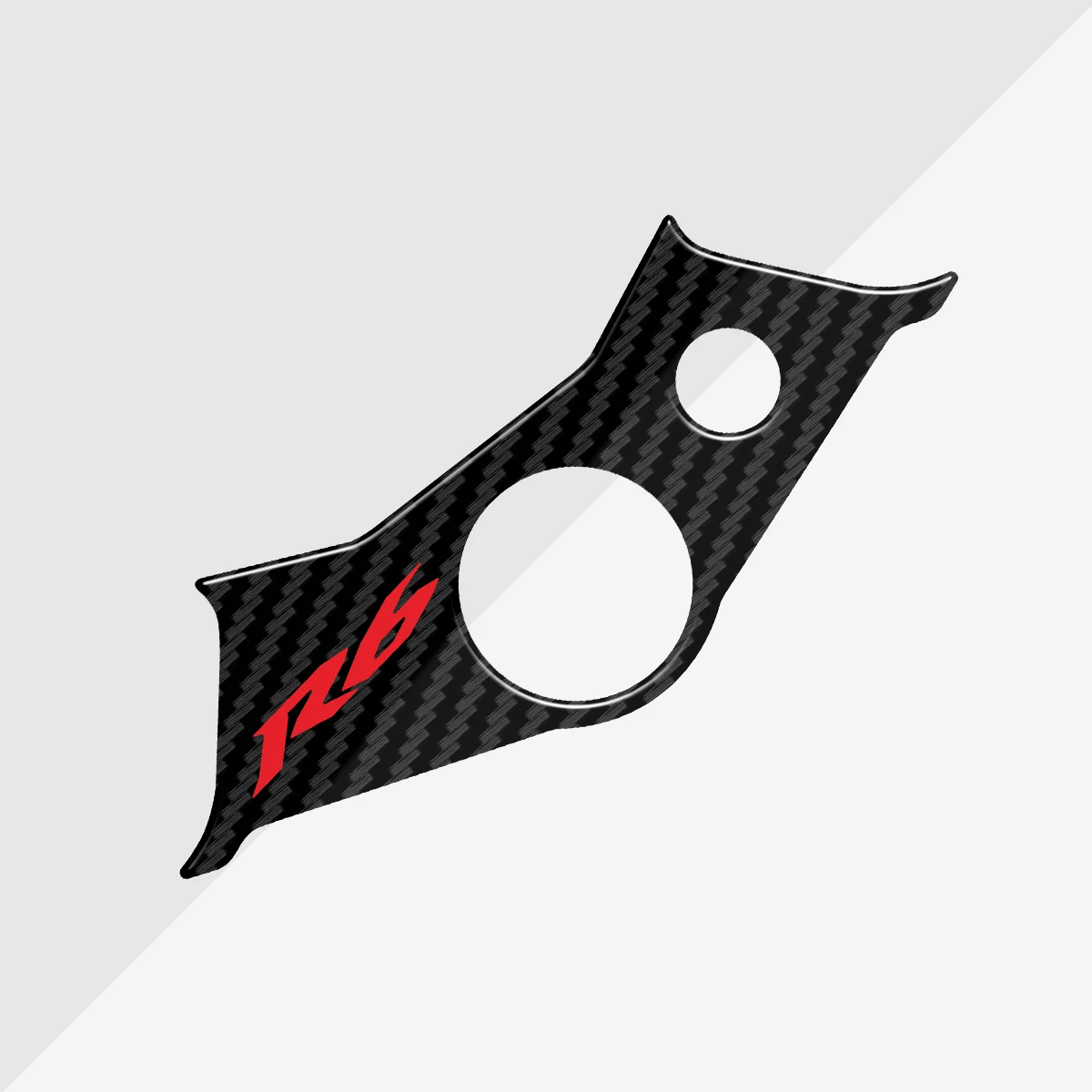 Pegatinas de fibra de carbono para motocicleta, funda de yugo de Triple abrazadera superior para YAMAHA YZF-R6 R6 2003 2004 2005