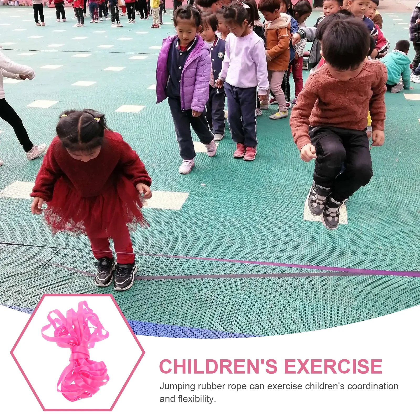 

Rubber Skipping Rope Outdoor Exercise Fitness Training Student Gym Sport Chinese Style Jumping Rope