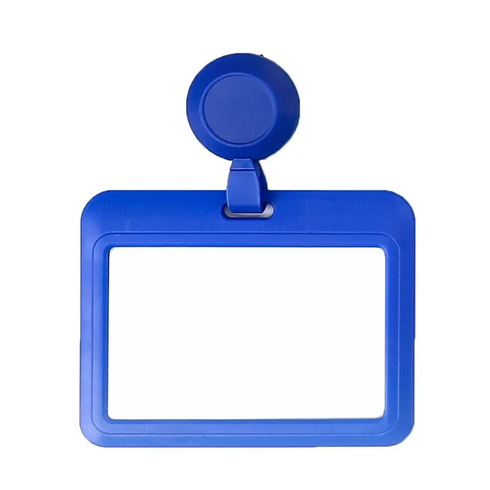 Transparent ID Card Holder Badge Reel Staff Work Retractable Card Cover Multicolor Bus Card Name Badges Holder Bank Business
