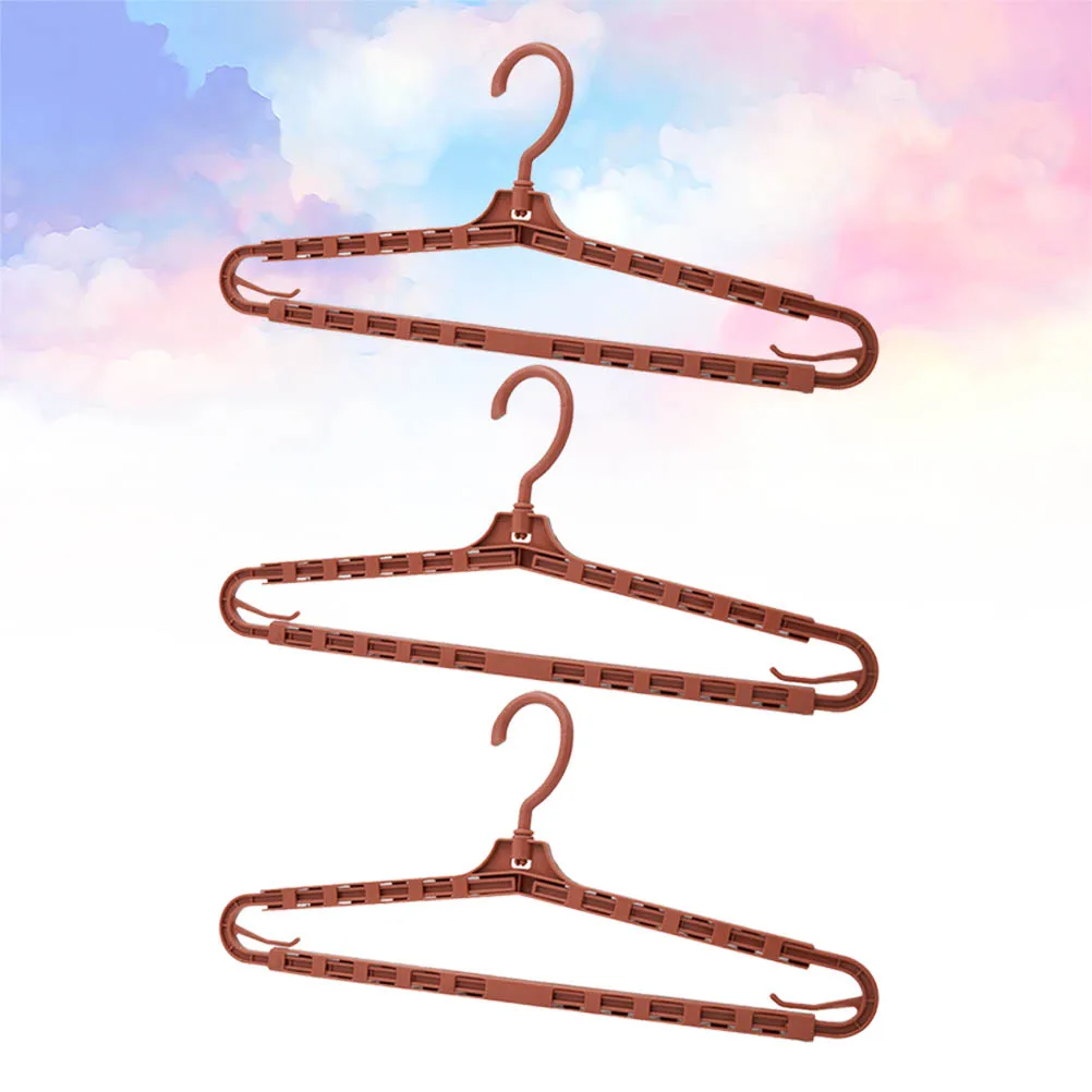 

3 PCS Clothes Hangers Telescopic Retractable Drying Rack Quilt Foldable Bath Towel