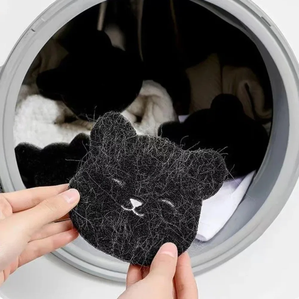 2/4pcs Pet Hair Remover Sticky Sponges Black Lint Catcher for Washing Machine And Dryer Use