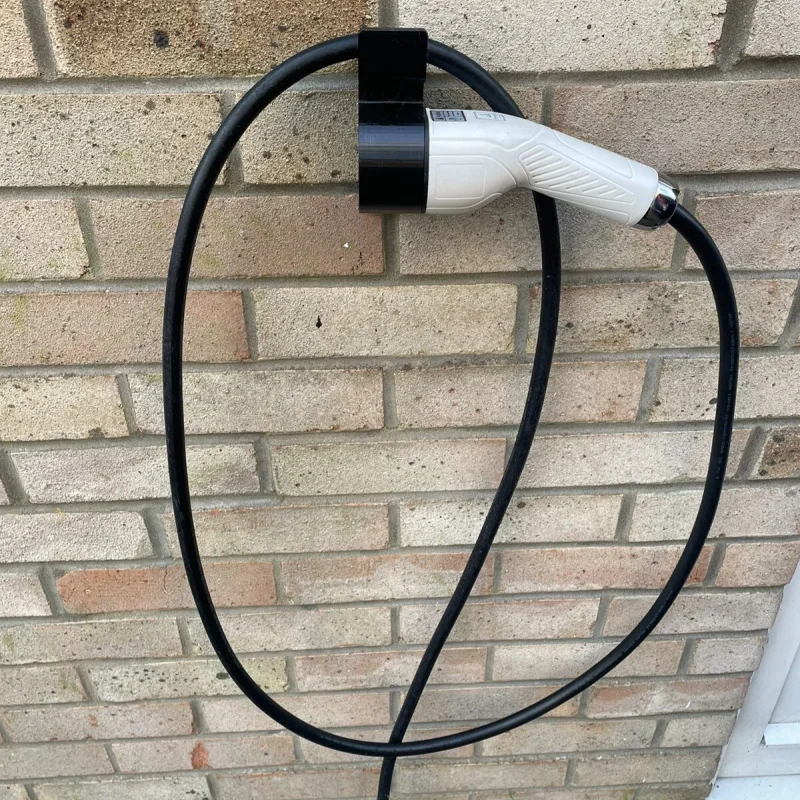 1 Stück Auto-Ladegerät-Halterung für Typ2, platzsparende Wandhalterung für Auto-Ladegeräte, EV-Ladekabelständer, Energieeffizientes Autozubehör – Detail 6