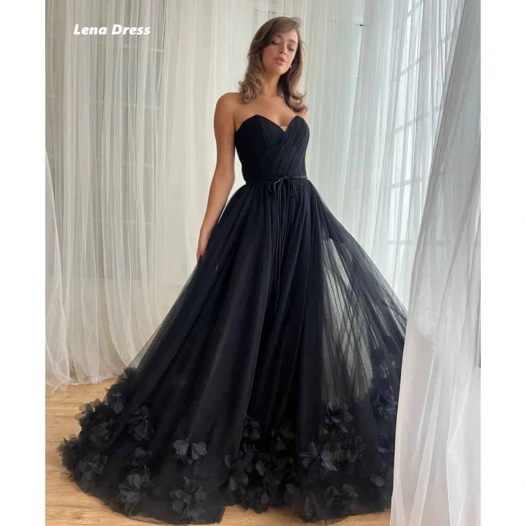 Lena สําเร็จการศึกษาเดรสสําหรับโอกาสพิเศษผ้าพันคอชุดราตรีผู้หญิง Elegant Party Dresses ผู้หญิงงานแต่งงาน Multi-layer Line A