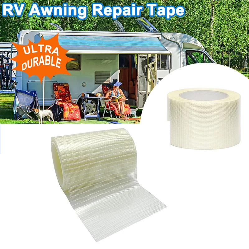 RV Awning Repair Tape Tent Repair Tape Waterproof Repair Tape For Boat Covers Canopy Boat Covers Repair Tape Sail Tape