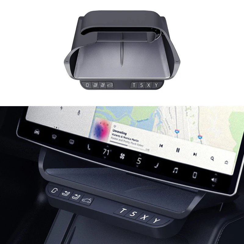 

Для модели Tesla 3/3 Highland Model Y/Y Juniper 2025, умная кнопка физической настройки, ящик для хранения PRO, стеллаж для хранения, аксессуары