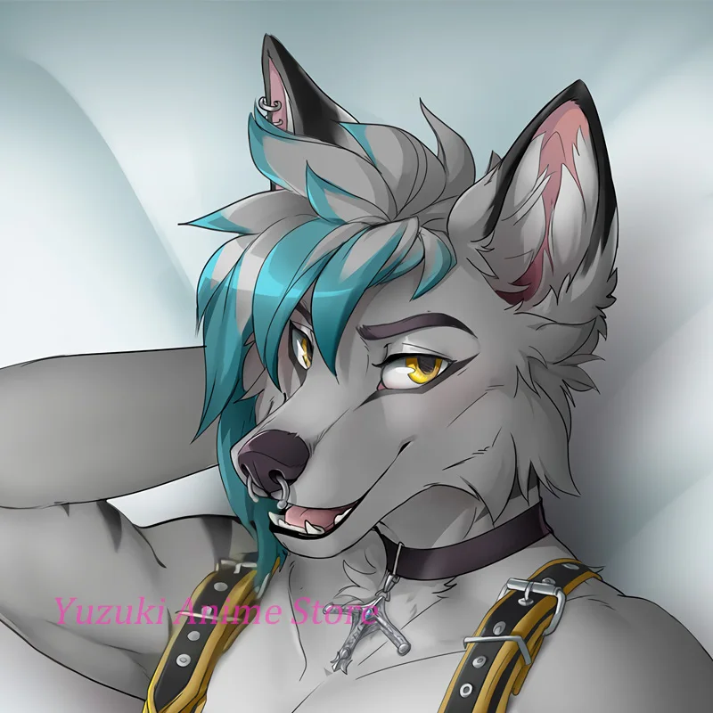 Anime Dakimakura Crash Azazel Wolf Body Pillow Cover Life-Size 2WAY Double-Sided Print Hugging Pillowcase